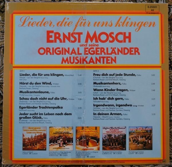Ernst Mosch und seine Original Egerländer Musikanten – Lieder, die für uns klingen