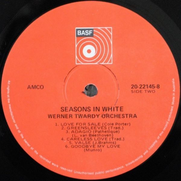 Werner Twardy ‎– Seasons In White
