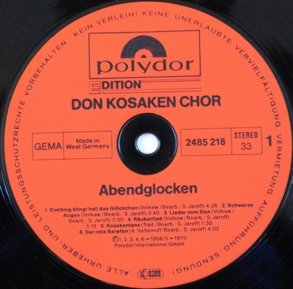 Don Kosaken Chor Serge Jaroff - Abenglocken