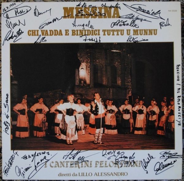 Lillo Alessandro E I Canterini Peloritani  ‎– Messina (Autograph)