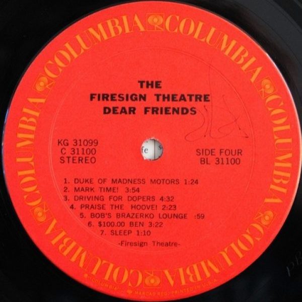 Firesign Theatre ‎– Dear Friends