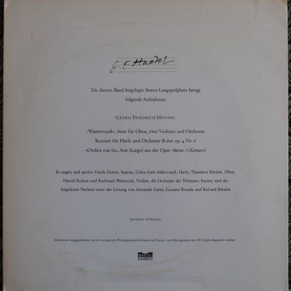 Georg Handel ‎– Mit Langspielplatte Illustrierte Biographie