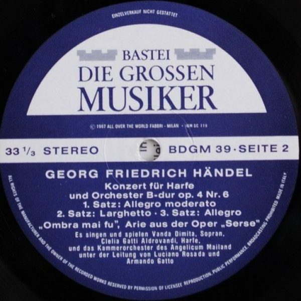 Georg Handel ‎– Mit Langspielplatte Illustrierte Biographie