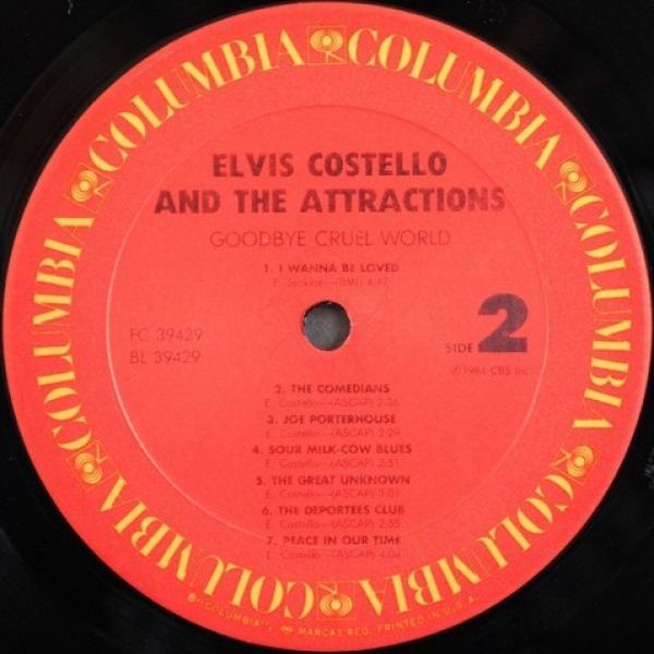Elvis Costello And The Attractions ‎– Goodbye Cruel World