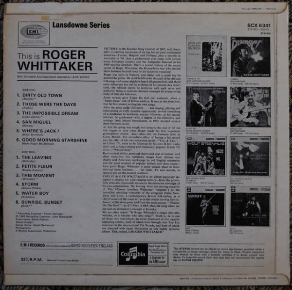 Roger Whittaker - This is ...