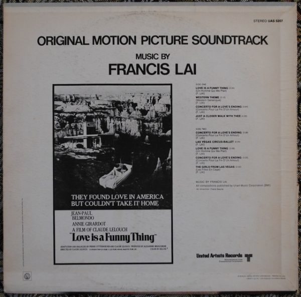 Francis Lai ‎– Love Is A Funny Thing