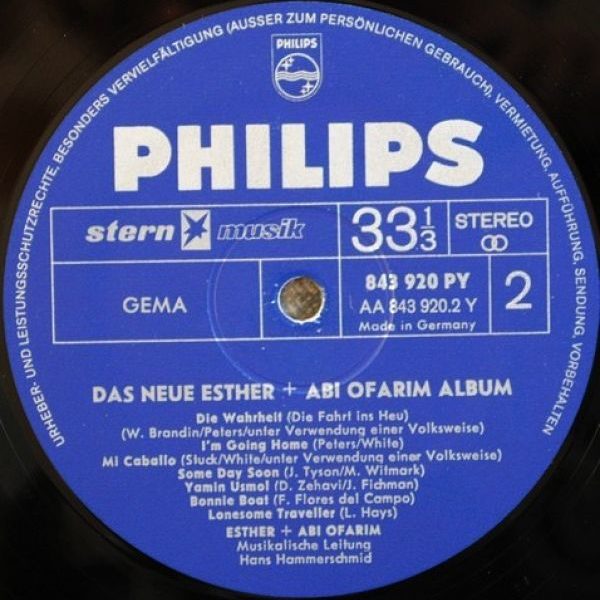 Esther & Abi Ofarim - Das Neue Esther & Abi Ofarim Album