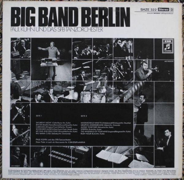 Paul Kuhn Und Das SFB-Tanzorchester ‎– Big Band Berlin