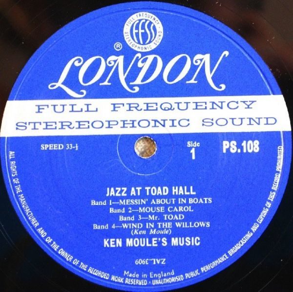 Ken Moule ‎– Jazz At Toad Hall
