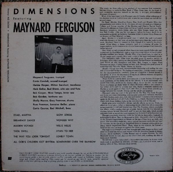 Maynard Ferguson ‎– Dimensions