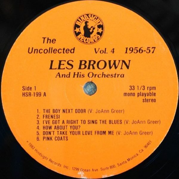 Les Brown And His Orchestra - The Uncollected Les Brown And His Orchestra 1956-1957