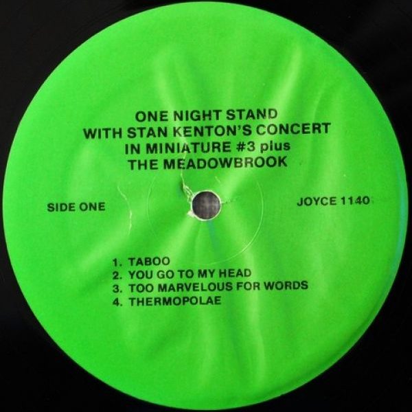 Stan Kenton ‎– One Night Stand With Stan Kenton's Concert In Miniature #3