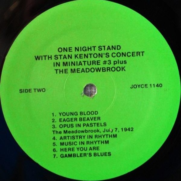 Stan Kenton ‎– One Night Stand With Stan Kenton's Concert In Miniature #3