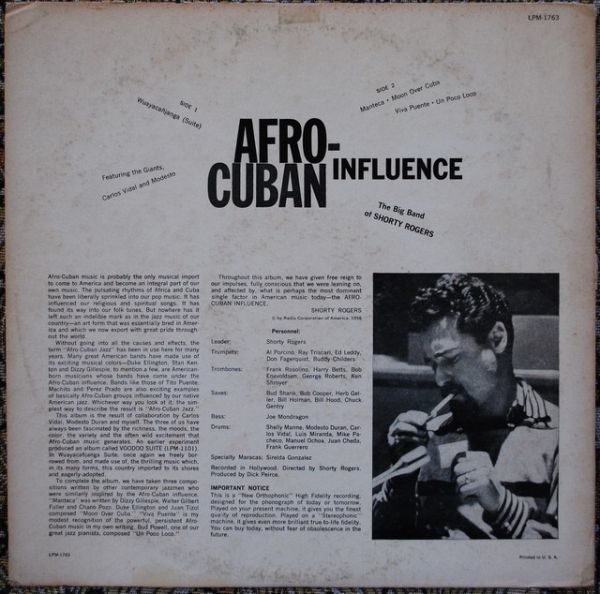 Shorty Rogers ‎– Afro-Cuban Influence