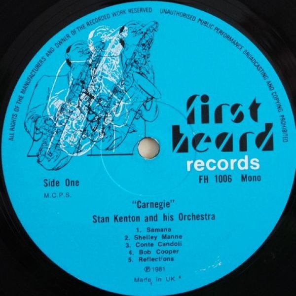 Stan Kenton & His Orchestra ‎– Carnegie