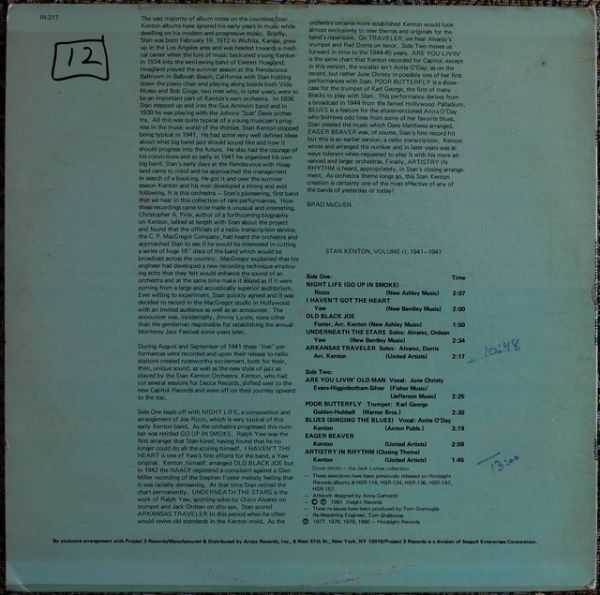 Stan Kenton And His Orchestra - Stan Kenton And His Orchestra Volume 2