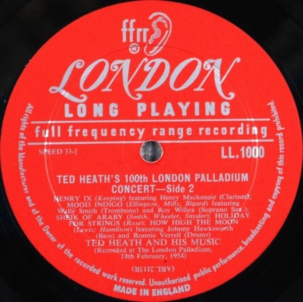 Ted Heath And His Music ‎– Ted Heath's 100th London Palladium Sunday Concert