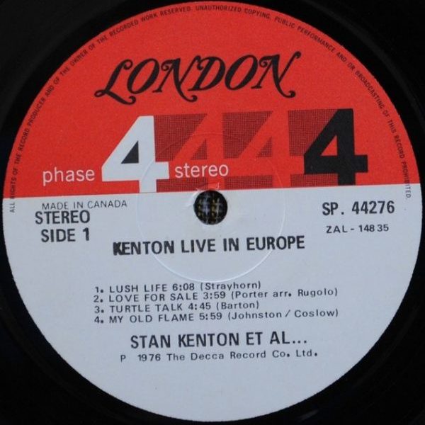 Stan Kenton Orchestra - Live In Europe