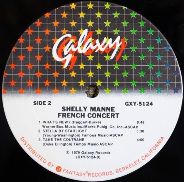 Shelly Manne Quartet Featuring Lee Konitz - French Concert