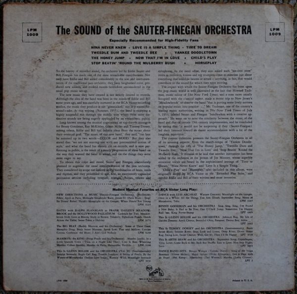 Sauter-Finegan Orchestra ‎– The Sound Of The Sauter-Finegan Orchestra