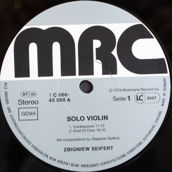 Zbigniew Seifert - Solo Violin