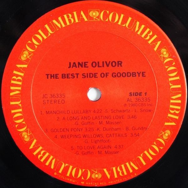 Jane Olivor ‎– The Best Side Of Goodbye