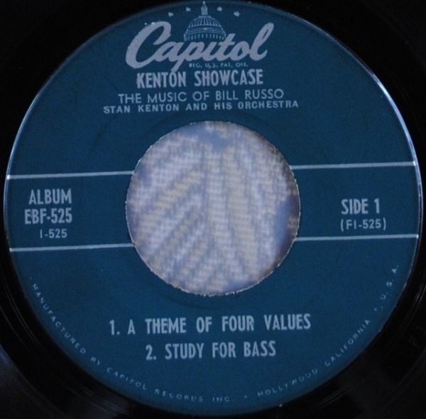 Stan Kenton And His Orchestra - Kenton Showcase - The Music Of Bill Russo 7 "