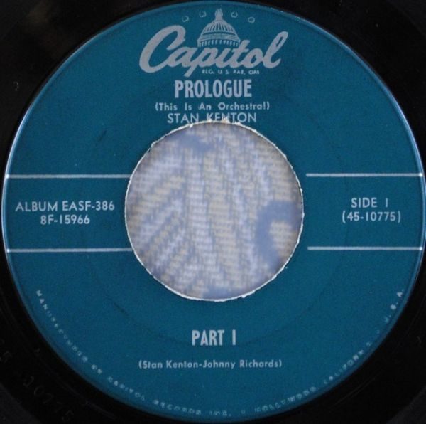 Stan Kenton ‎– Prologue (This Is An Orchestra!) 7"
