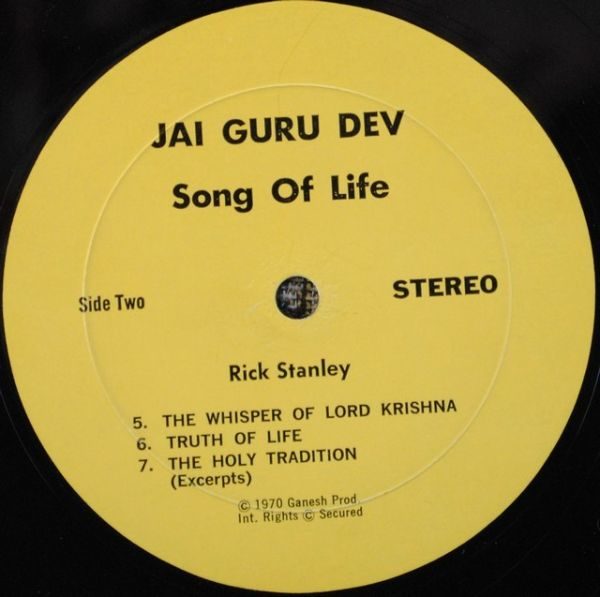 Rick Stanley - Song Of Life (Jai Guru Dev)