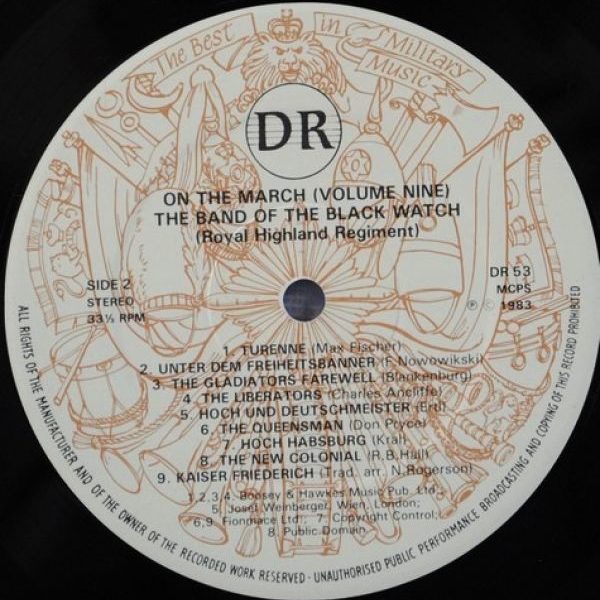 The Band Of The Black Watch ‎– On The March Volume 9