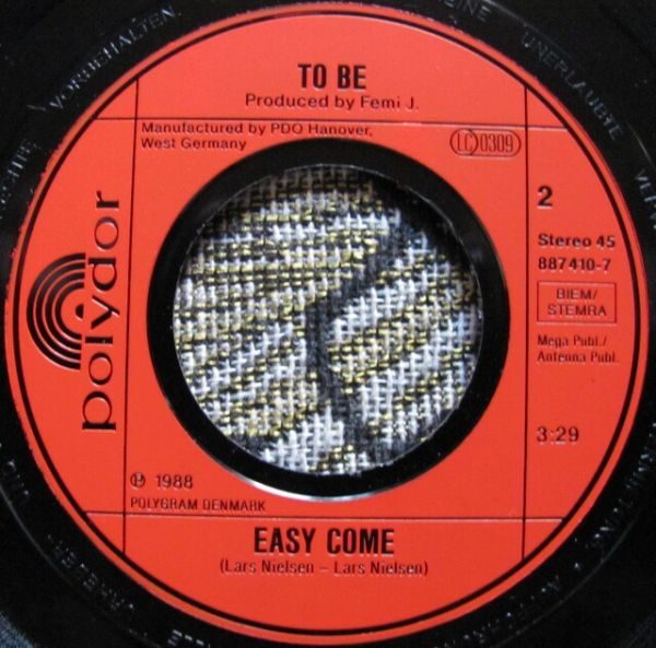 To Be - Let It All Out ! / Easy Come 7"