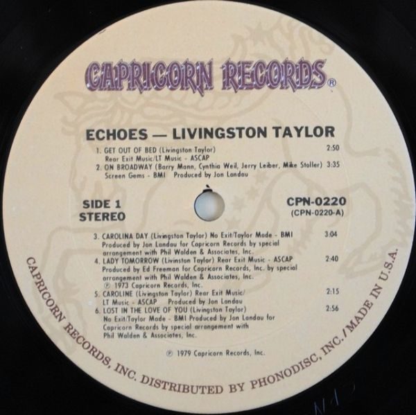 Livingston Taylor ‎– Echoes