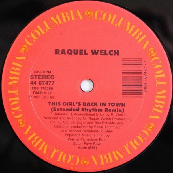 Raquel Welch ‎– This Girl's Back In Town