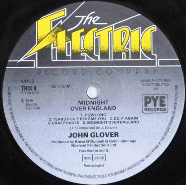John Glover ‎– Midnight Over England