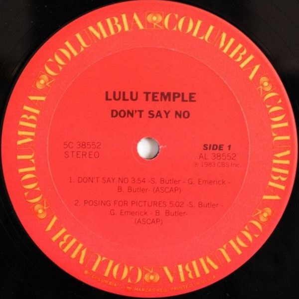 Lulu Temple ‎– Don't Say No