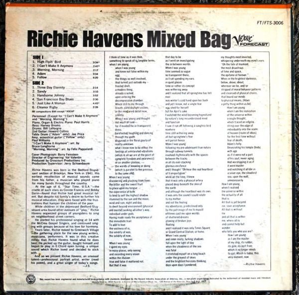 Richie Havens ‎– Mixed Bag