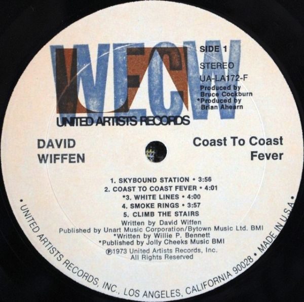 David Wiffen ‎– Coast To Coast Fever
