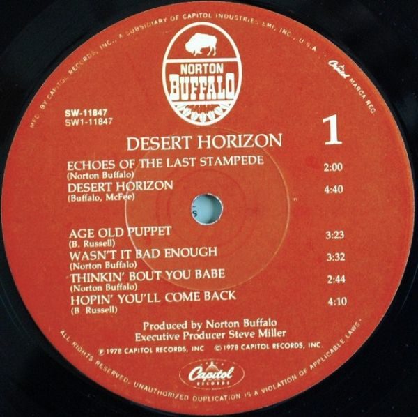 Norton Buffalo ‎– Desert Horizon