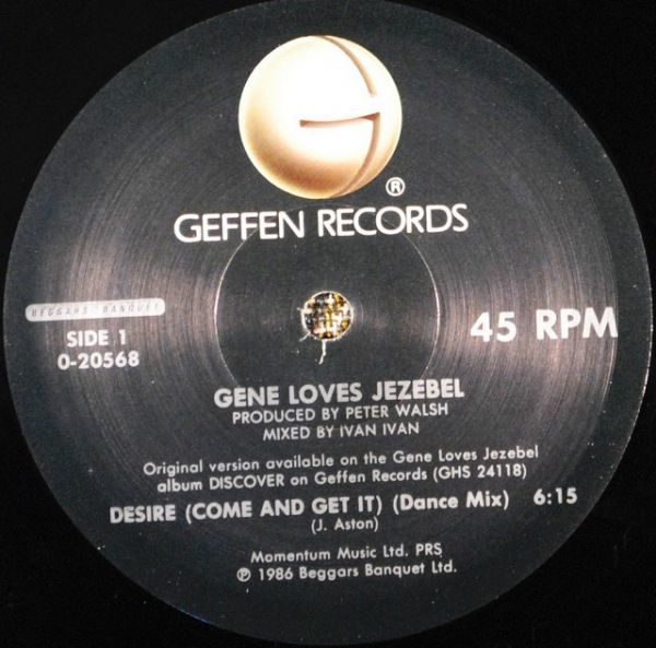 Gene Loves Jezebel - Desire (Come And Get It)