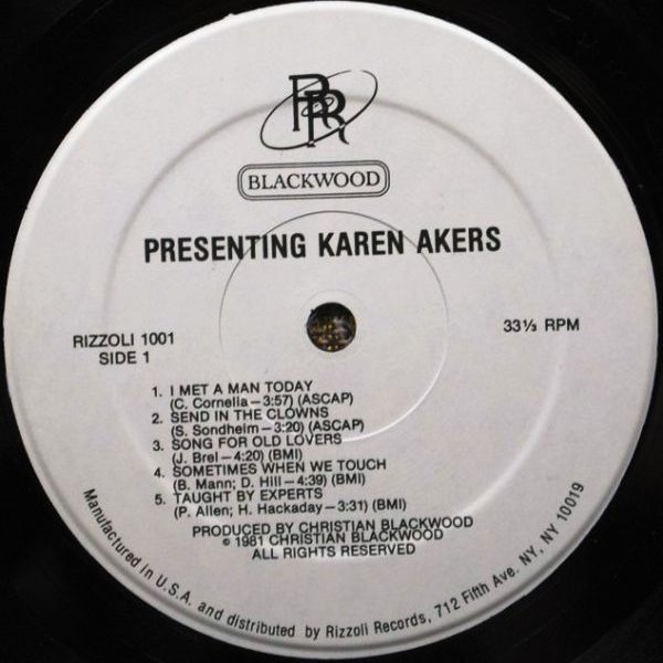 Karen Akers ‎– Presenting Karen Akers