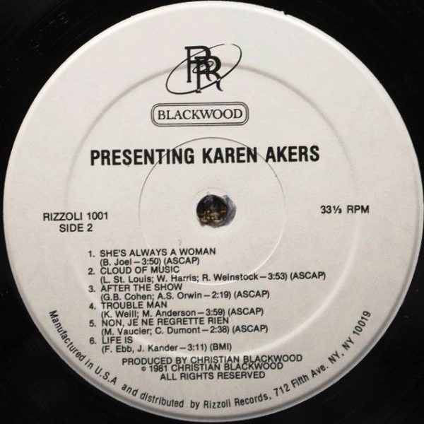 Karen Akers - Presenting Karen Akers