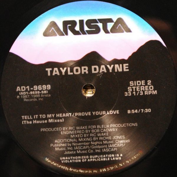 Taylor Dayne ‎– I'll Always Love You