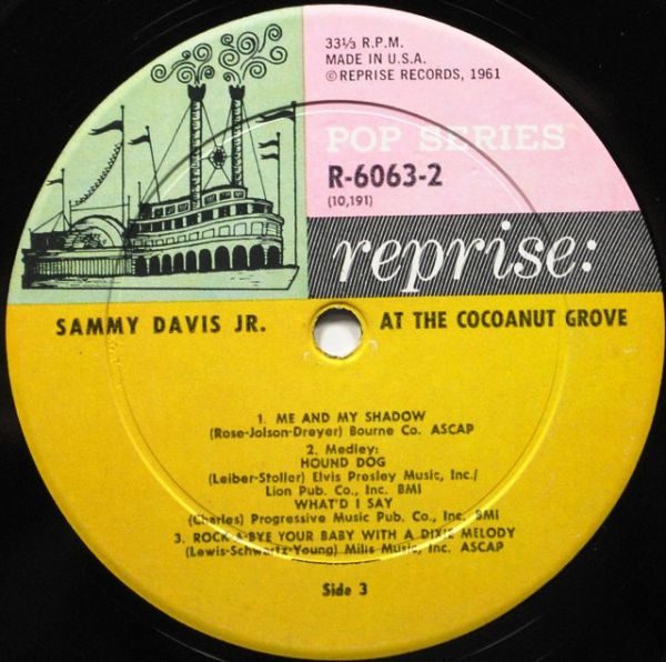 Sammy Davis Jr. ‎– At The Cocoanut Grove (2 LP)