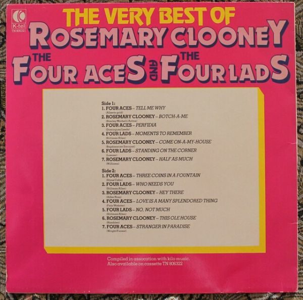 Rosemary Clooney, Four Aces, The And Four Lads - The Very Best Of
