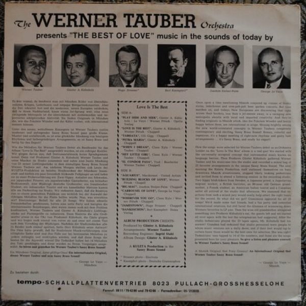 Werner Tauber ‎– Love Is The Best