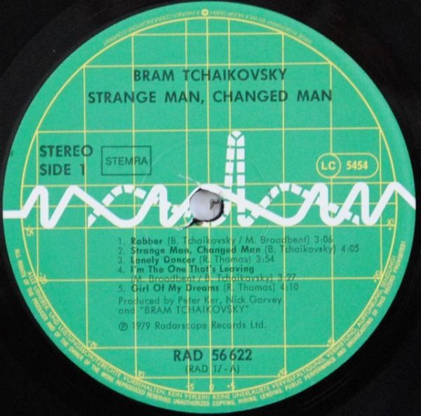 Bram Tchaikovsky ‎– Strange Man, Changed Man