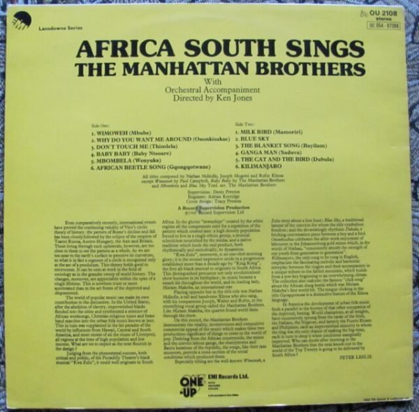 Manhattan Brothers - Africa South Sings