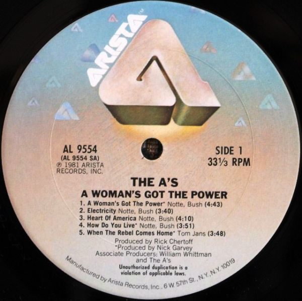 A's ‎– A Woman's Got The Power