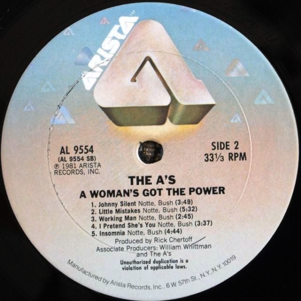 A's ‎– A Woman's Got The Power