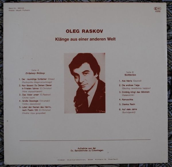 Oleg Raskov - Klange Aus Einer Anderen Welt